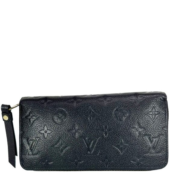 Louis Vuitton  Monogram Empreinte Leather Zippy Wallet Black - Picture 1 of 12